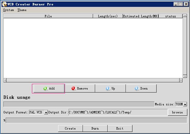 vcd creator burner tutorial 1